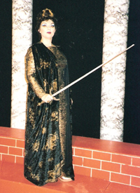 Daniela Favi Borgognoni, soprano, nel ruolo di Abigaille