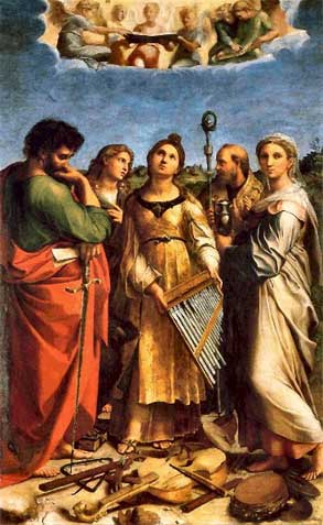 Santa Cecilia - dipinto di Raffaello