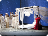 Foto di scena nell'Idomeneo di W. A. Mozart al Teatro Comunale di Bologna