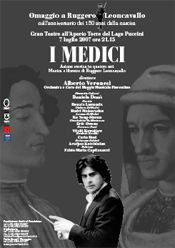 Locandina dell'opera I Medici di Ruggero Leoncavallo