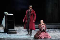 Silvia Della Benedetta e Giorgio Caoduro in Lucia di Lammermoor di Gaetano Donizetti in scena al Teatro Verdi di Trieste - Stagione Lirica 2011