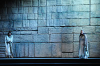 Anna Maria Chiuri in Fenena e Bruno Ribeiro in Ismaele nel Nabucco di Giuseppe Verdi al Teatro Regio di Parma - Festival Verdi 2009