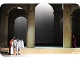 da sinistra Guido Loconsolo (Il cavaliere di Belfiore), Ivan Magrì (Edoardo di Sanval) - Un Giorno di Regno di Giuseppe Verdi - Teatro Regio di Parma 2010