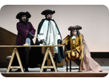 da sinistra Andrea Porta (Il barone di Kelbar), Guido Loconsolo (Il cavaliere di Belfiore), Paolo Bordogna (Il signor La Rocca) - Un Giorno di Regno di Giuseppe Verdi - Teatro Regio di Parma 2010