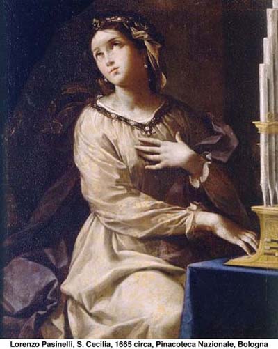 S. Cecilia di Lorenzo Pasinelli - 1665 circa - Pinacoteca Nazionale BOLOGNA