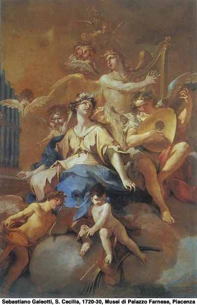 S. Cecilia di Sebastiano Galeotti - 1720/30 circa - Musei di Palazzo Farnese PIACENZA